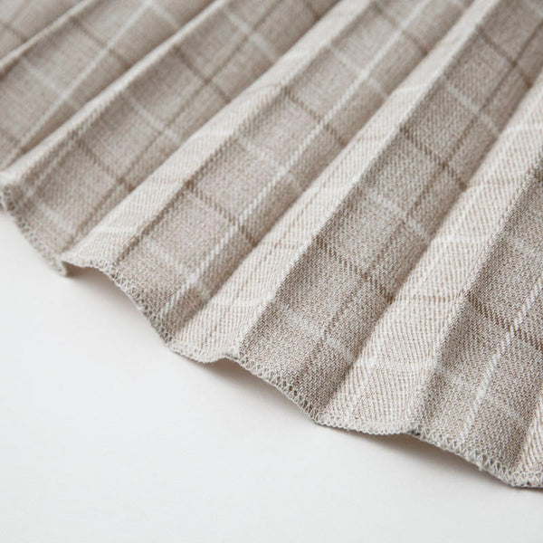 A-Line Button Mid-Calf Notched Blazer Plaid Belt Long Sleeve Midi Dress