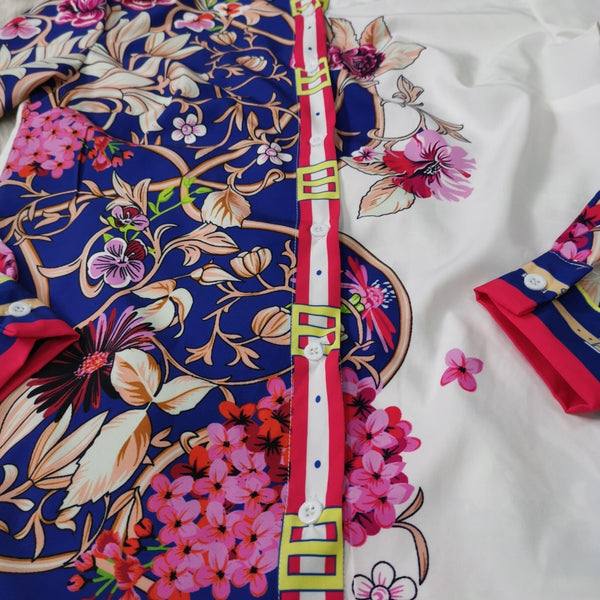 Lapel Long Sleeve Button Cardigan High Waist Two Piece Sets