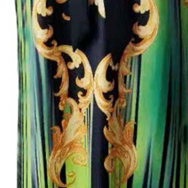 Geometric V-Neck Batwing Sleeve Tribal Printed Women's Maxi Dress