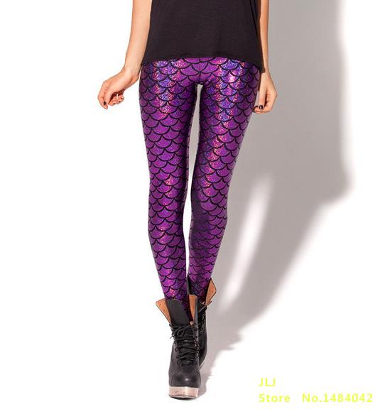 Black Milk Digital Print Mermaid Fish Scale Legging