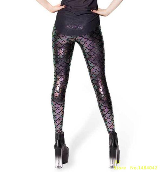 Black Milk Digital Print Mermaid Fish Scale Legging