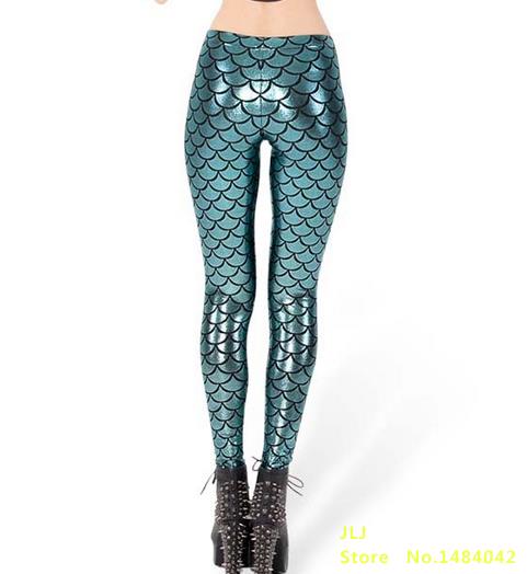 Black Milk Digital Print Mermaid Fish Scale Legging