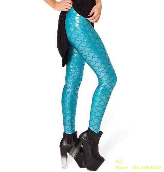 Black Milk Digital Print Mermaid Fish Scale Legging