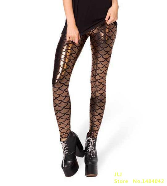 Black Milk Digital Print Mermaid Fish Scale Legging