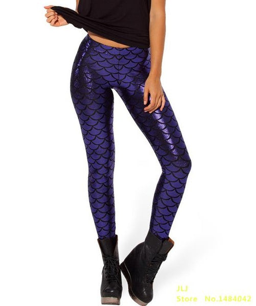 Black Milk Digital Print Mermaid Fish Scale Legging
