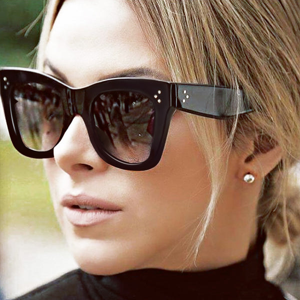 Unisex Popular Luxury Style Sun Glasses Rivet Shades