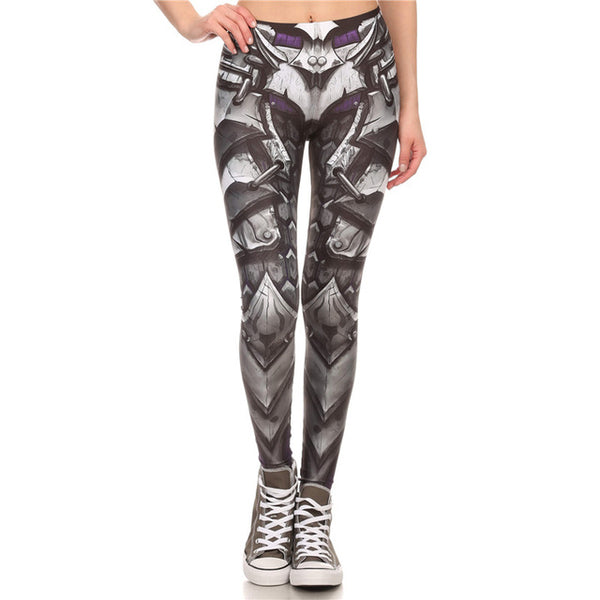 Barbarian Skull Printed Yoga Pants