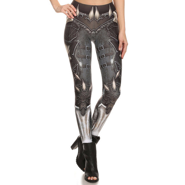 Barbarian Skull Printed Yoga Pants