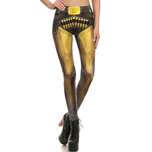 Barbarian Skull Printed Yoga Pants