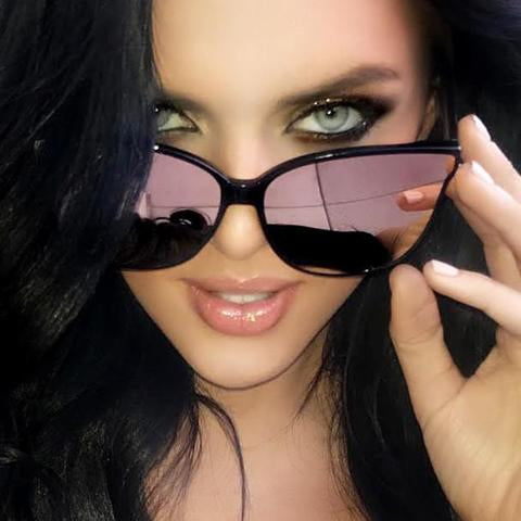 Luxury Flat Top Cat Eye Twin Beam Sun glasses