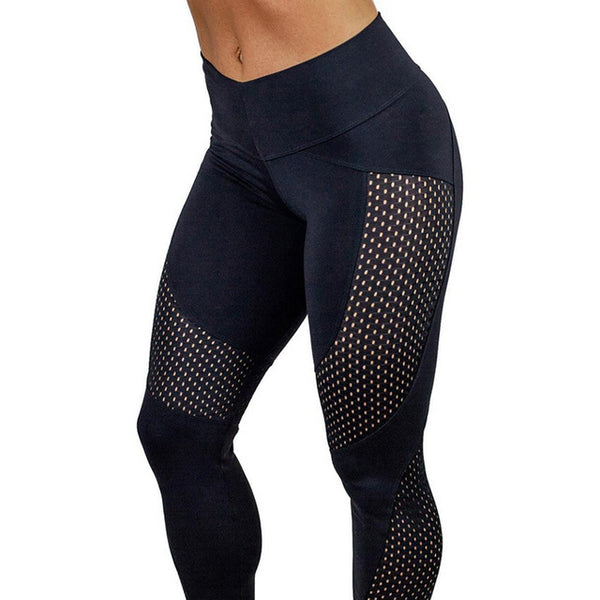 High Waist Yoga Tights Trousers Push Hips
