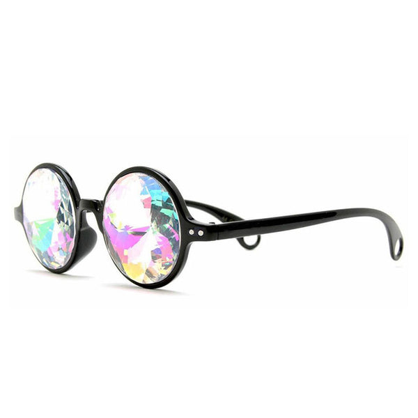 Retro Round Kaleidoscope Sunglasses Men Women Designer Eyewear