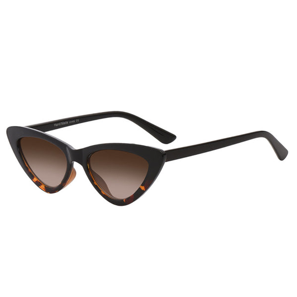 Retro Cat Eyes Mirror Gradient Lens Eyewear