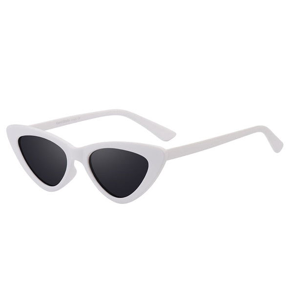 Retro Cat Eyes Mirror Gradient Lens Eyewear