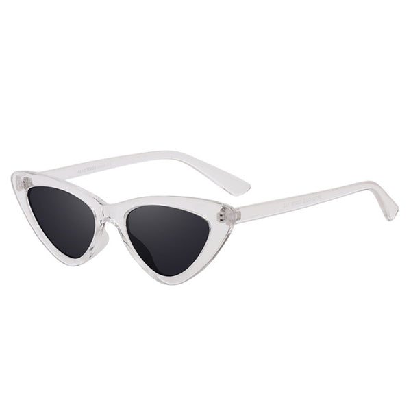 Retro Cat Eyes Mirror Gradient Lens Eyewear