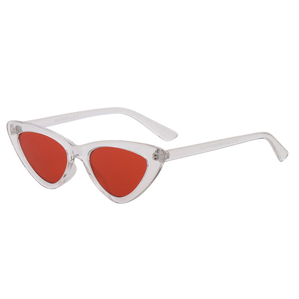 Retro Cat Eyes Mirror Gradient Lens Eyewear