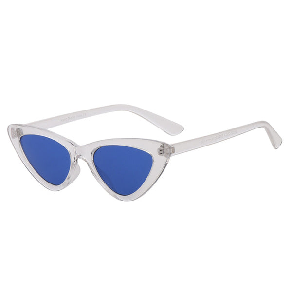 Retro Cat Eyes Mirror Gradient Lens Eyewear