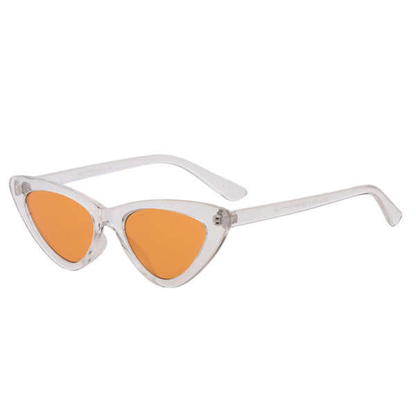 Retro Cat Eyes Mirror Gradient Lens Eyewear