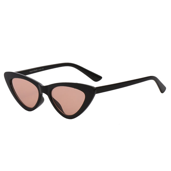 Retro Cat Eyes Mirror Gradient Lens Eyewear