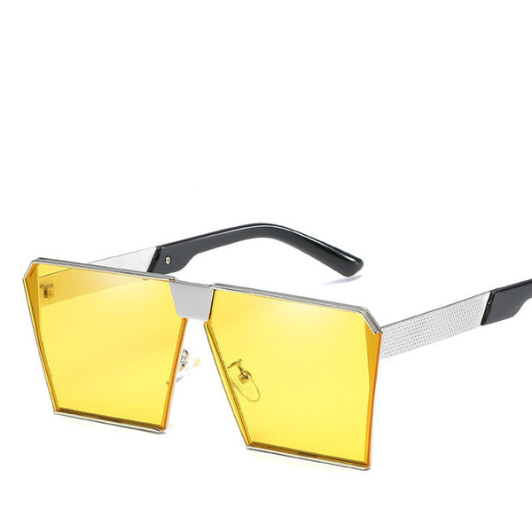 Unisex New Square Vintage Rimless Sun Glasses