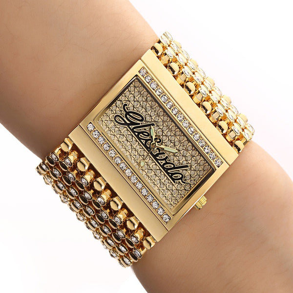 Luxury Quartz Analog Gold Quartz Watch