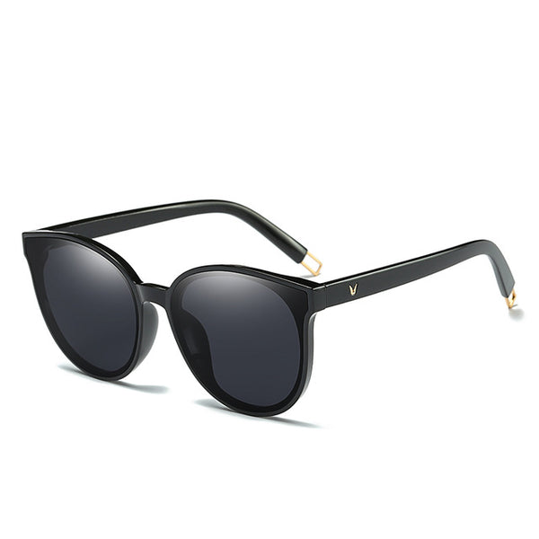 Luxury Flat Top Cat Eye Twin Beam Sun glasses