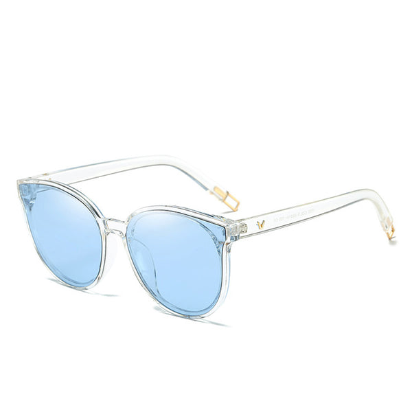 Luxury Flat Top Cat Eye Twin Beam Sun glasses