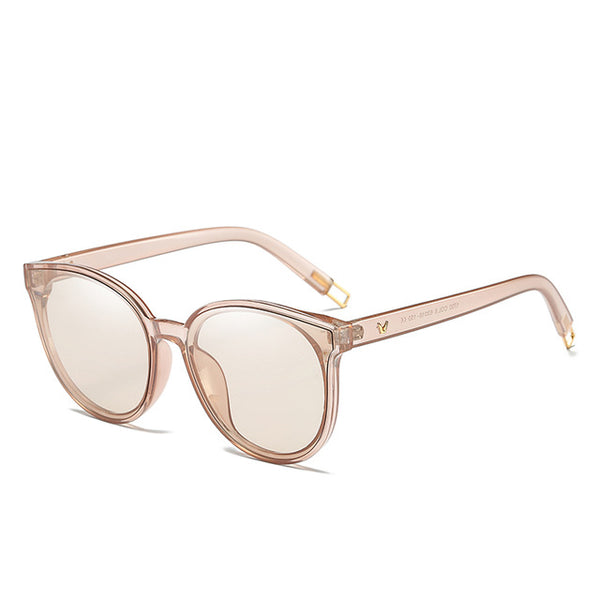 Luxury Flat Top Cat Eye Twin Beam Sun glasses