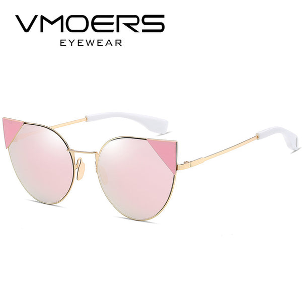 Pink Mirror Luxury Cat Eye Sunglasses