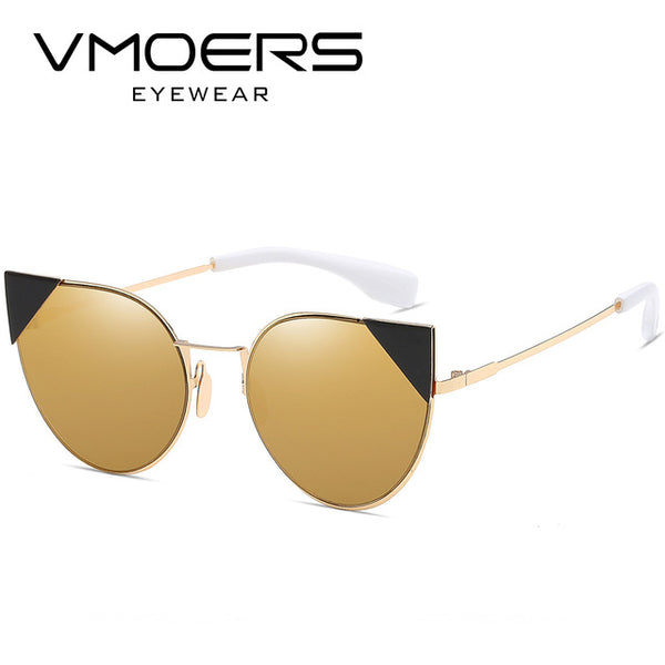 Pink Mirror Luxury Cat Eye Sunglasses