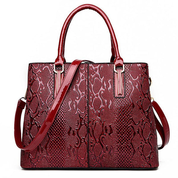 Luxury Snake Shoulder PU Leather Bags