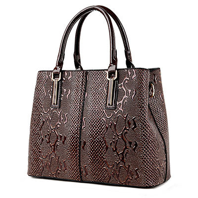 Luxury Snake Shoulder PU Leather Bags