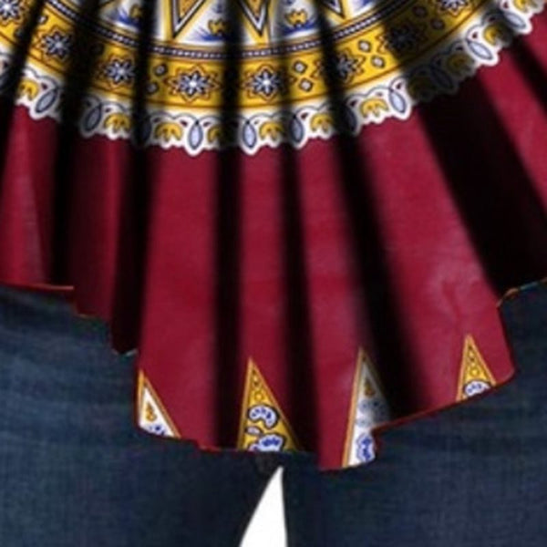 Modern Sleeveless Women's Tops Dashiki African Print Shirt